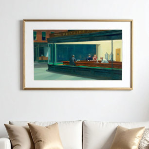 Nighthawks 1942 by Edward Hopper Poster