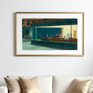 Nighthawks 1942 by Edward Hopper Poster