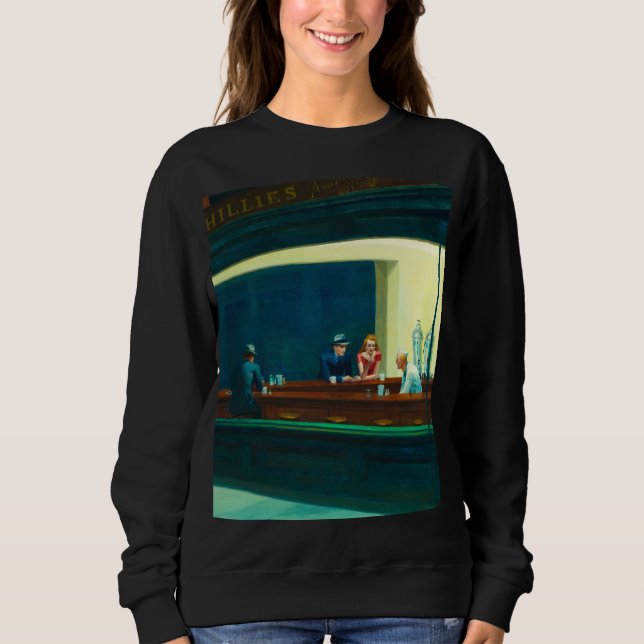 Nighthawks, 1942 by Edward Hopper Sweatshirt (Front)
