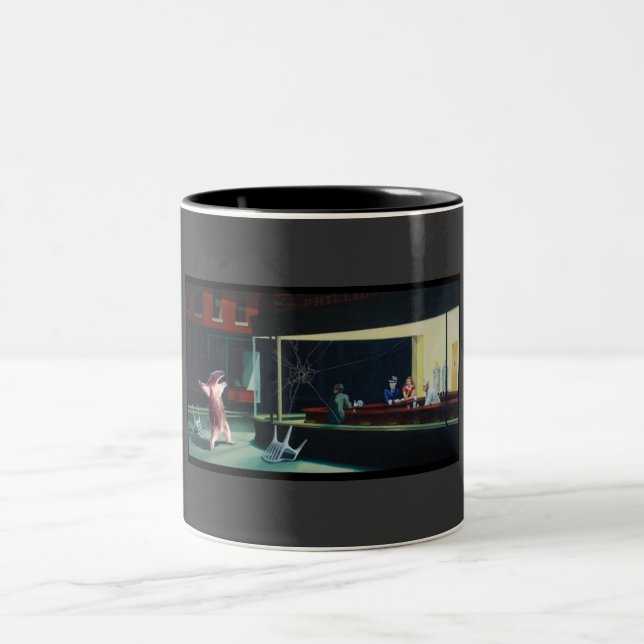 Nighthawks Anteater Two-Tone Coffee Mug (Center)