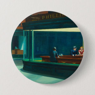 Nighthawks Edward Hopper 7.5 Cm Round Badge