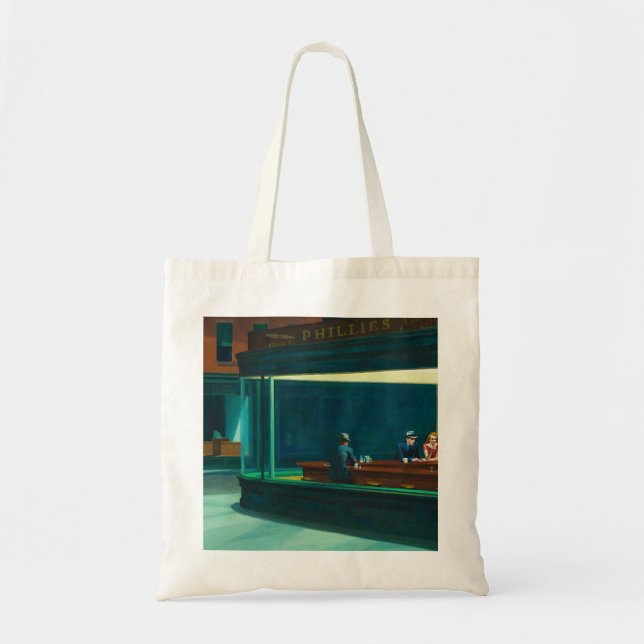 Nighthawks Edward Hopper Tote Bag (Front)