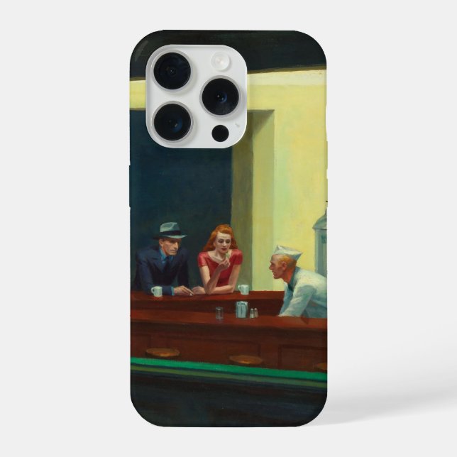 Nighthawks painting by Edward Hopper  iPhone Case (Back)