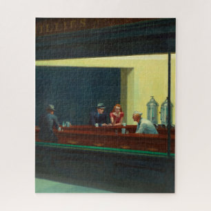 Nighthawks painting by Edward Hopper  Jigsaw Puzzle