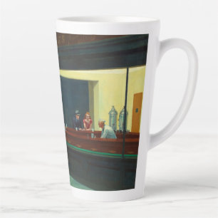 Nighthawks painting by Edward Hopper Latte Mug