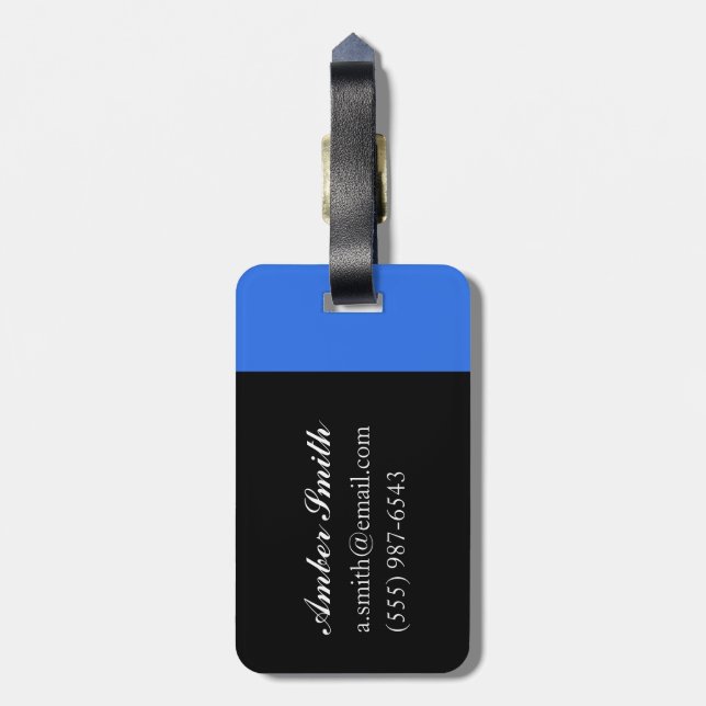 Nightingale Light 2012 Luggage Tag (Back Vertical)