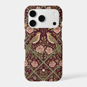 Nightingale Rose Pattern iPhone 17 Pro Case