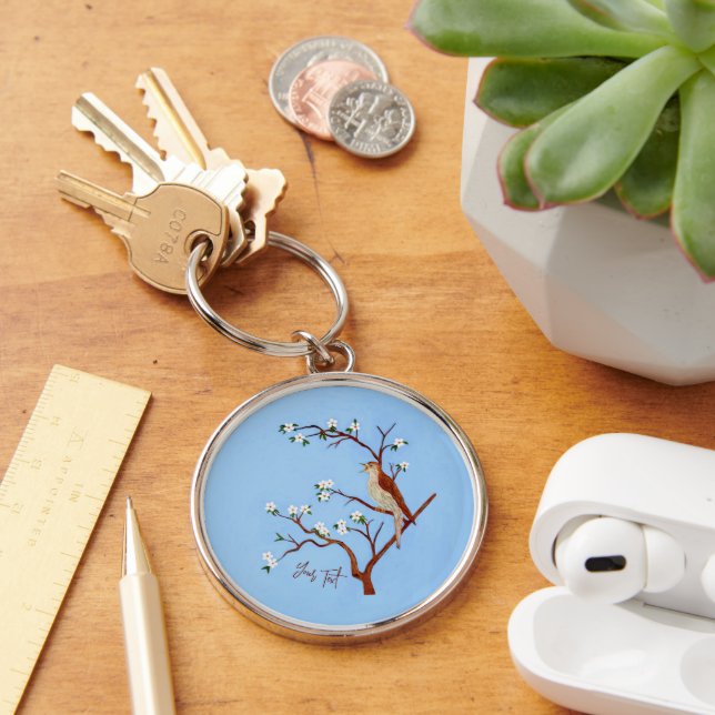 Nightingale Round Key Ring (Desk)