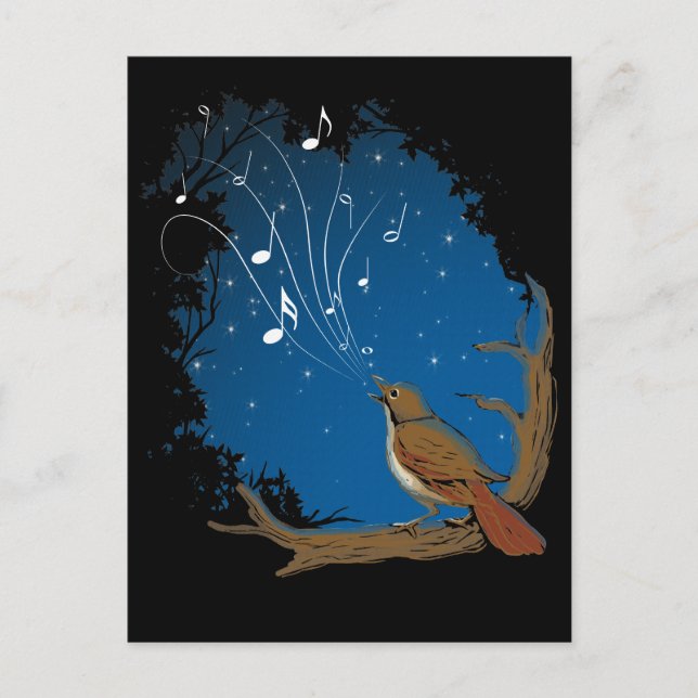 Nightingale Song Postcard (Front)
