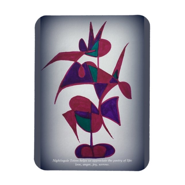 Nightingale Totem Magnet (Vertical)