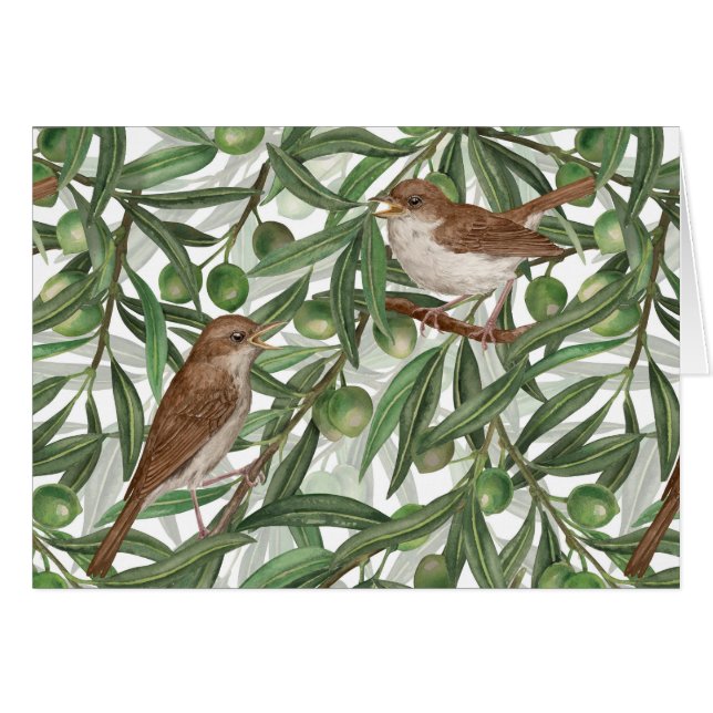 Nightingales in the olive tree (Front Horizontal)