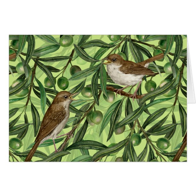 Nightingales in the olive tree (Front Horizontal)