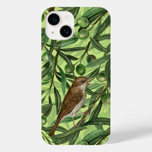 Nightingales in the olive tree 2 Case-Mate iPhone case (Back)