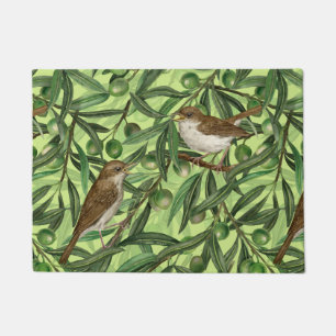 Nightingales in the olive tree 2 doormat