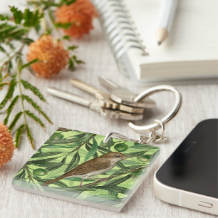 Nightingales in the olive tree 2 key ring