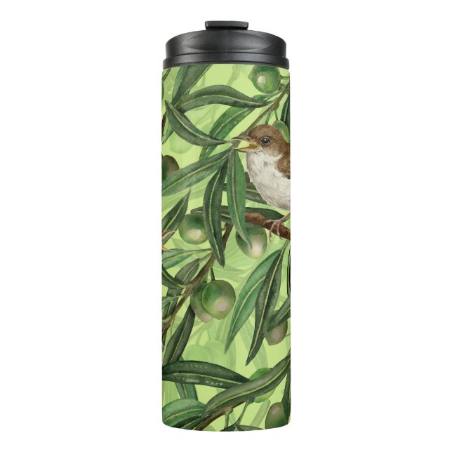 Nightingales in the olive tree 2 thermal tumbler (Front)