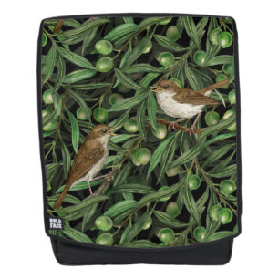 Nightingales in the olive tree 3 backpack