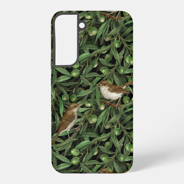 Nightingales in the olive tree 3 samsung galaxy s22+ case (Back)