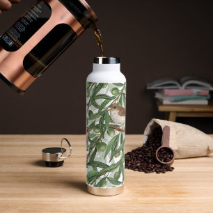 Nightingales in the olive tree water bottle