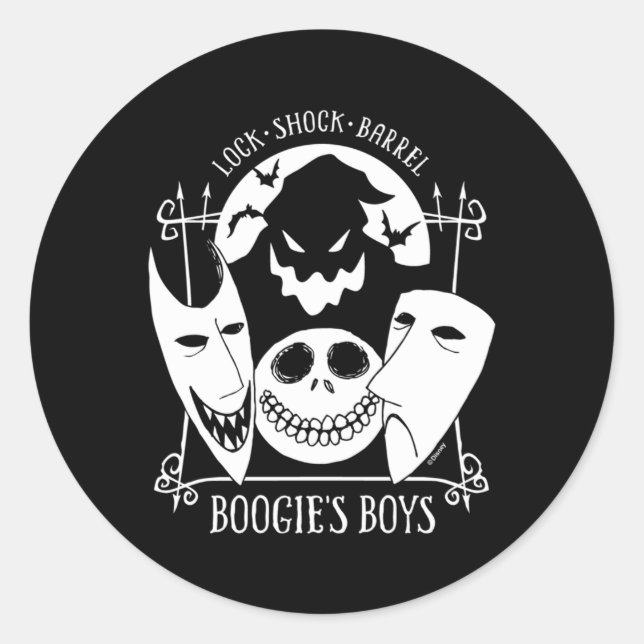 Nightmare Before Boogies Classic Round Sticker (Front)