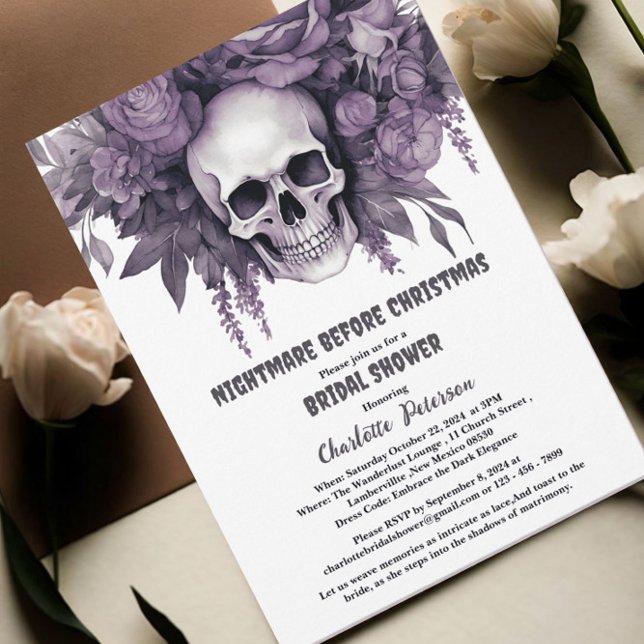 Nightmare before Christmas Bridal Shower  Invitation (Creator Uploaded)