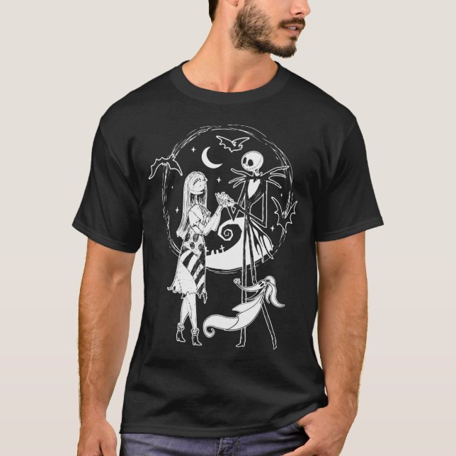 Nightmare Before Christmas - Jack Sally Zero T-Shirt (Front)