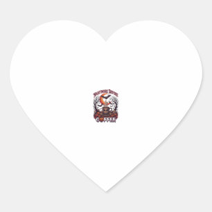 Nightmare Before Coffee Halloween Skull Mug Ghost  Heart Sticker