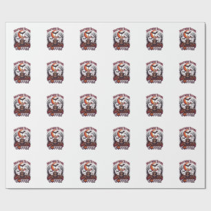 Nightmare Before Coffee Halloween Skull Mug Ghost Wrapping Paper