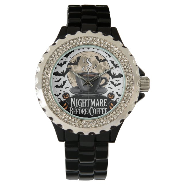 Nightmare Before Coffee Halloween Watch (Front)