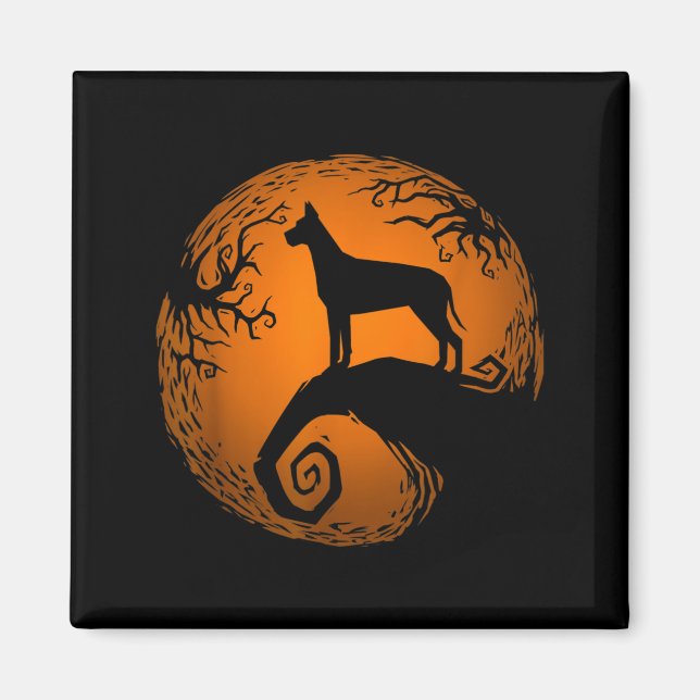 Nightmare Before Halloween Dog Designs Magnet (Front)