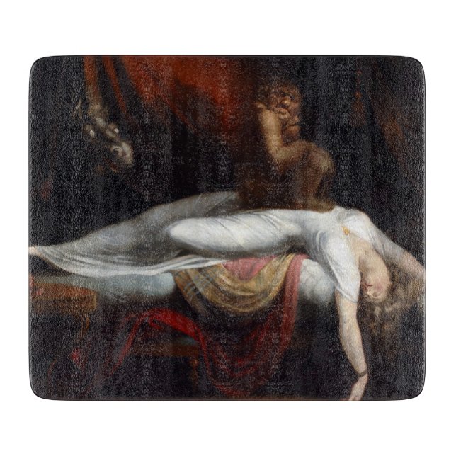 Nightmare by Henry Fuseli Gothic Macabre Dark Art Cutting Board (Front)
