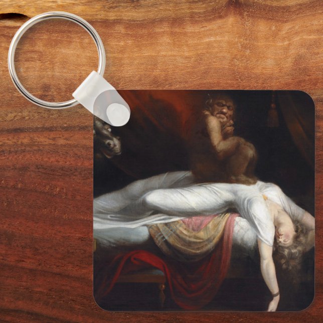 Nightmare by Henry Fuseli Gothic Macabre Dark Art Key Ring (Front)