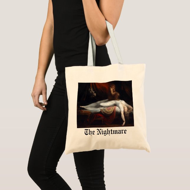 Nightmare by Henry Fuseli Gothic Macabre Dark Art Tote Bag (Front (Product))