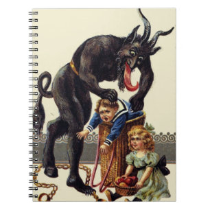 nightmare christmas krampus notebook