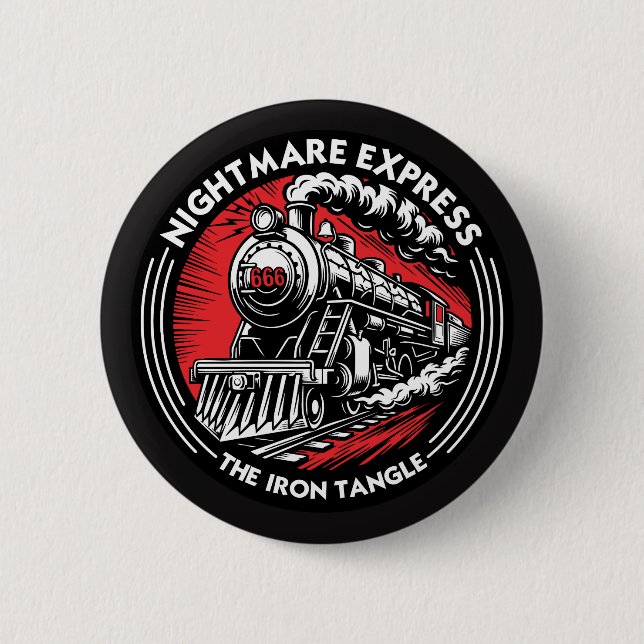 Nightmare Express | Dungeon Crawler Carl 6 Cm Round Badge (Front)