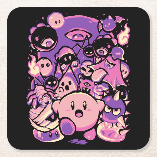 Nightmare Land Square Paper Coaster (Front)