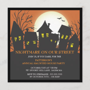 Nightmare Neighbourhood Halloween Party Invitation