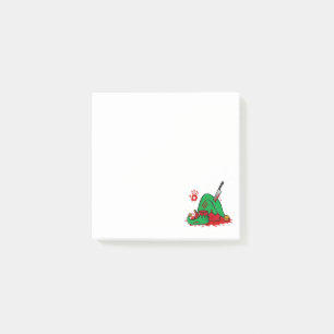 Nightmare on Elf Street Post It Notes / White