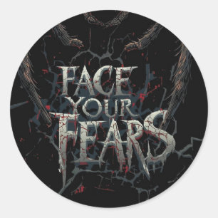 Nightmare Spider – Dark Horror Illustration Classic Round Sticker