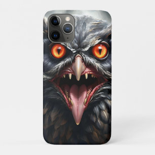 "Nightmare Wings: The Fanged Vampire Owl" iPhone 11 Pro Case