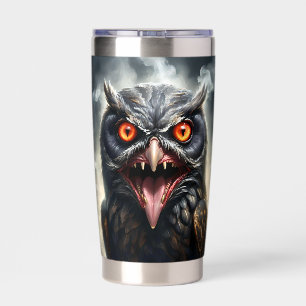 "Nightmare Wings: The Fanged Vampire Owl" Insulated Tumbler