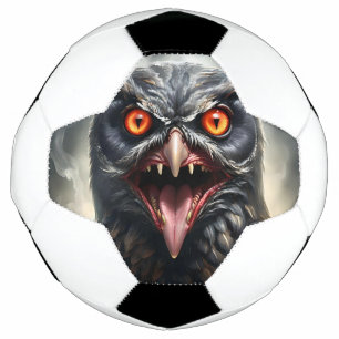 "Nightmare Wings: The Fanged Vampire Owl" Soccer Ball