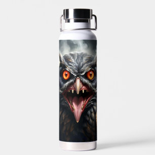 "Nightmare Wings: The Fanged Vampire Owl" Water Bottle