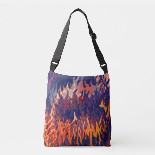 Nightmares from a firefighter....... crossbody bag (Front)