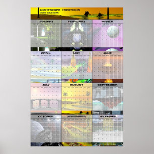 Nightscape Creations 2003 Wall Calendar v1 Poster