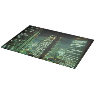Nightscape, Shinjuku, Tokyo, Japan Cutting Board