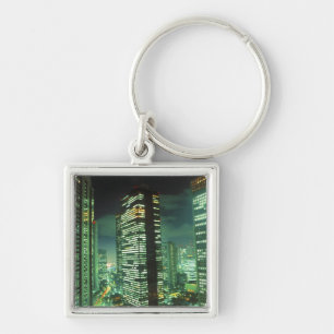 Nightscape, Shinjuku, Tokyo, Japan Key Ring