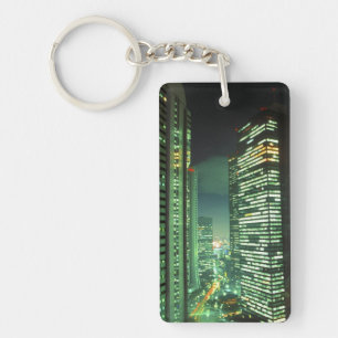 Nightscape, Shinjuku, Tokyo, Japan Key Ring