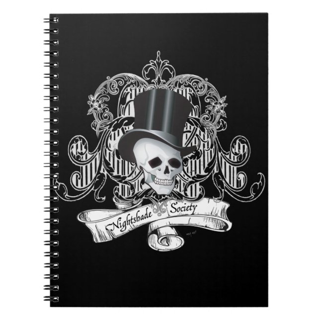 Nightshade Society (Dark colours) Notebook (Front)