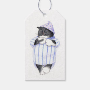 NIGHTSHIRT CAT Gift Tags